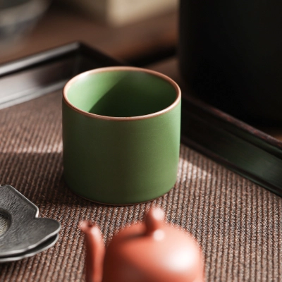 Single Ceramic Ru Kiln Kung Fu Tea Cup 12 02