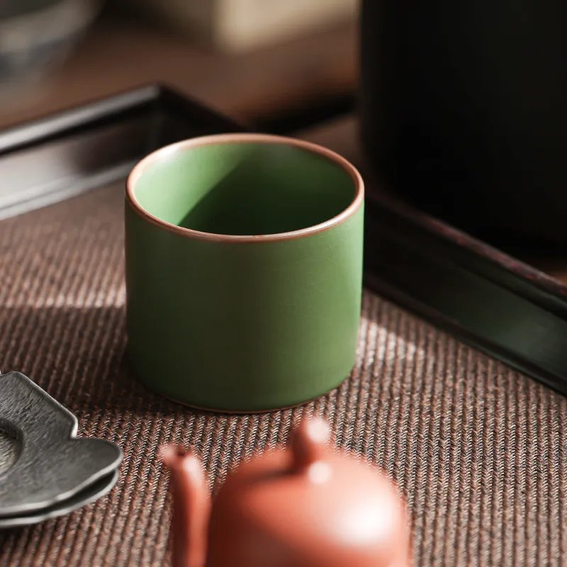 Single Ceramic Ru Kiln Kung Fu Tea Cup 12
