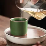 Single Ceramic Ru Kiln Kung Fu Tea Cup 12