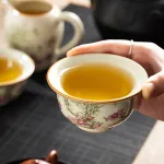 Single Ceramic Ru Kiln Kung Fu Tea Cup 13