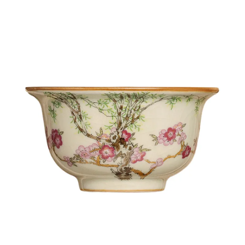 Single Ceramic Ru Kiln Kung Fu Tea Cup 13