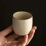Single Ceramic Ru Kiln Kung Fu Tea Cup 16