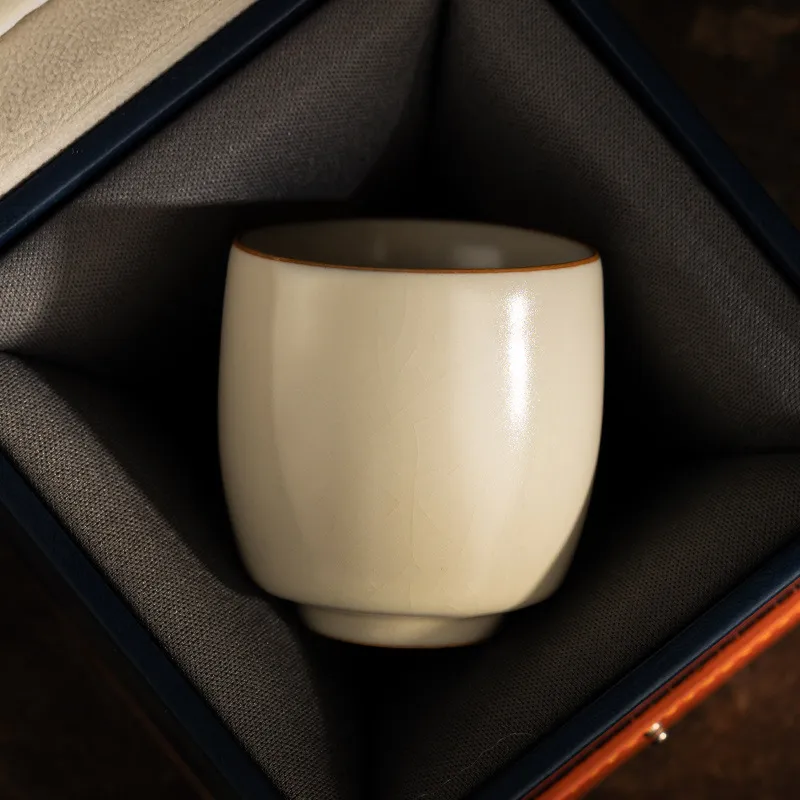 Single Ceramic Ru Kiln Kung Fu Tea Cup 16