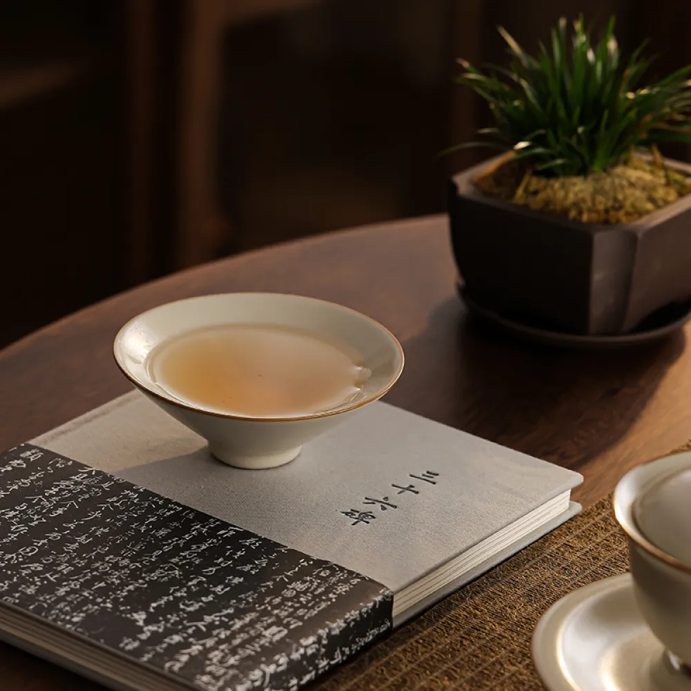 Single Ceramic Ru Kiln Kung Fu Tea Cup 18