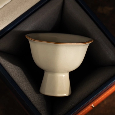 Single Ceramic Ru Kiln Kung Fu Tea Cup 19 01