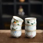 Single Ceramic Ru Kiln Kung Fu Tea Cup 20