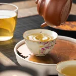 Single Ceramic Ru Kiln Kung Fu Tea Cup 3