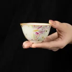 Single Ceramic Ru Kiln Kung Fu Tea Cup 3