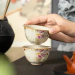 Single Ceramic Ru Kiln Kung Fu Tea Cup 3