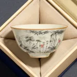 Single Ceramic Ru Kiln Kung Fu Tea Cup 4