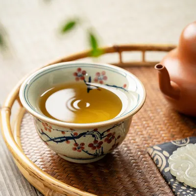 Single Ceramic Ru Kiln Kung Fu Tea Cup 7 02