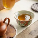 Single Ceramic Ru Kiln Kung Fu Tea Cup 9