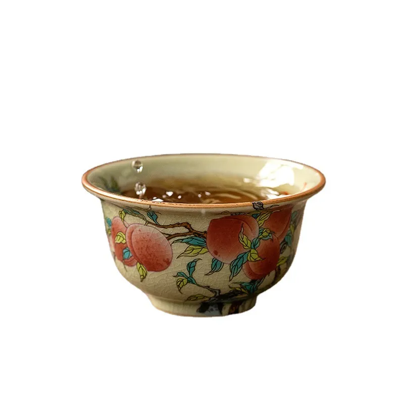 Single Ceramic Ru Kiln Kung Fu Tea Cup 9