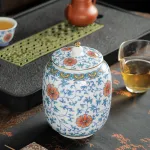 Blue And White Tea Jar Moisture-Proof Tea Storage Jar 1