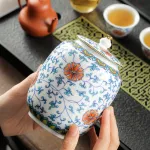 Blue And White Tea Jar Moisture-Proof Tea Storage Jar 1