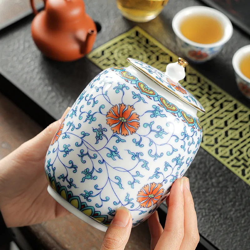 Blue And White Tea Jar Moisture-Proof Tea Storage Jar 1