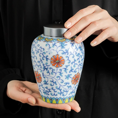 Blue And White Tea Jar Moisture-Proof Tea Storage Jar 2 01