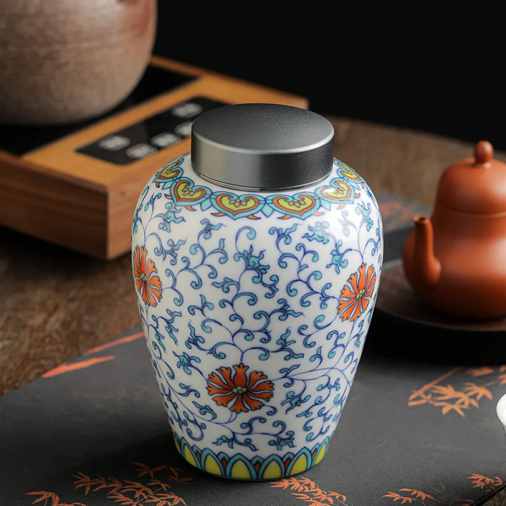 Blue And White Tea Jar Moisture-Proof Tea Storage Jar 2
