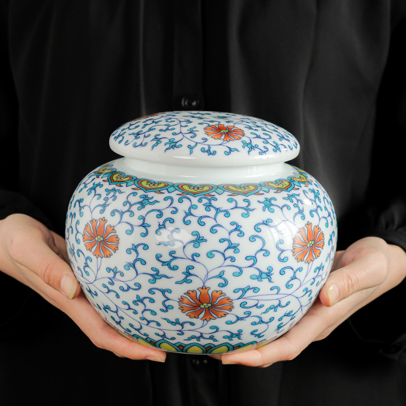 Blue And White Tea Jar Moisture-Proof Tea Storage Jar 3