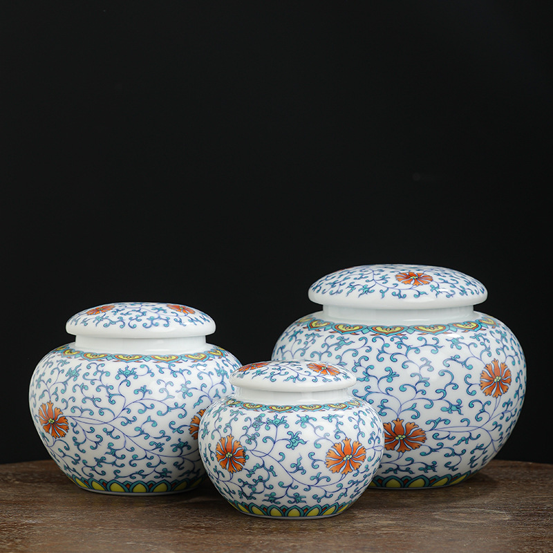 Blue And White Tea Jar Moisture-Proof Tea Storage Jar 3