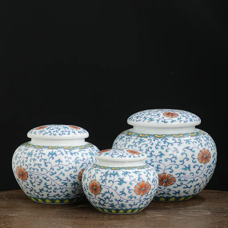Blue And White Tea Jar Moisture-Proof Tea Storage Jar 3