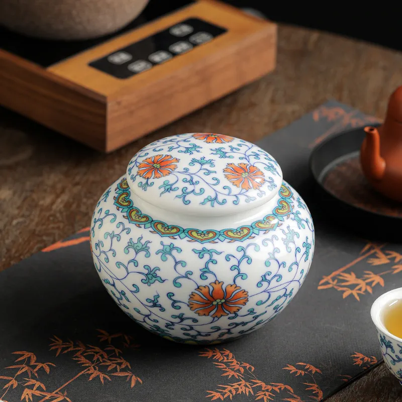 Blue And White Tea Jar Moisture-Proof Tea Storage Jar 3