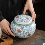 Blue And White Tea Jar Moisture-Proof Tea Storage Jar 3