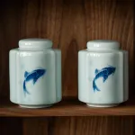 Blue And White Tea Jar Moisture-Proof Tea Storage Jar 5