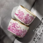 Single Ceramic Ru Kiln Kung Fu Tea Cup 23
