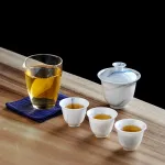 Travel Tea Set Outdoor Ceramic Teapot Teacup Gift Souvenir 12