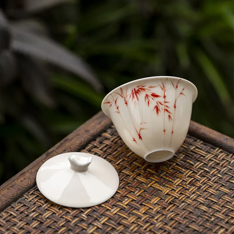 Travel Tea Set Outdoor Ceramic Teapot Teacup Gift Souvenir 13
