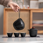 Travel Tea Set Outdoor Ceramic Teapot Teacup Gift Souvenir 15
