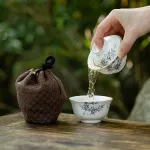 Travel Tea Set Outdoor Ceramic Teapot Teacup Gift Souvenir 16