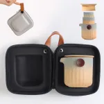 Travel Tea Set Outdoor Ceramic Teapot Teacup Gift Souvenir 18