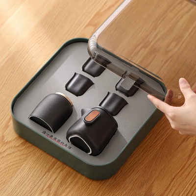 Travel Tea Set Outdoor Ceramic Teapot Teacup Gift Souvenir 4 02