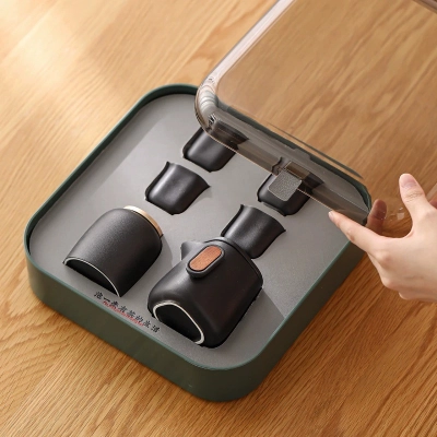 Travel Tea Set Outdoor Ceramic Teapot Teacup Gift Souvenir 4 02