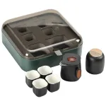 Travel Tea Set Outdoor Ceramic Teapot Teacup Gift Souvenir 4