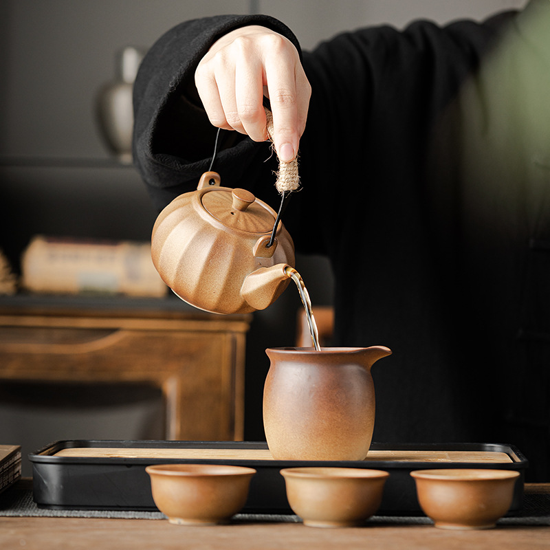 Travel Tea Set Outdoor Ceramic Teapot Teacup Gift Souvenir 20