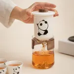 Travel Tea Set Outdoor Ceramic Teapot Teacup Gift Souvenir 22