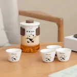 Travel Tea Set Outdoor Ceramic Teapot Teacup Gift Souvenir 22