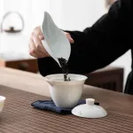 Travel Tea Set Outdoor Ceramic Teapot Teacup Gift Souvenir 23