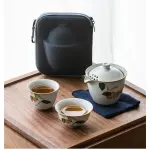 Travel Tea Set Outdoor Ceramic Teapot Teacup Gift Souvenir 25