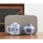 Travel Tea Set Outdoor Ceramic Teapot Teacup Gift Souvenir 26