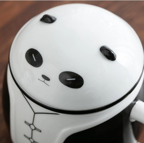 Panda Filter Tea Cup Tea Water Separation Cup review go