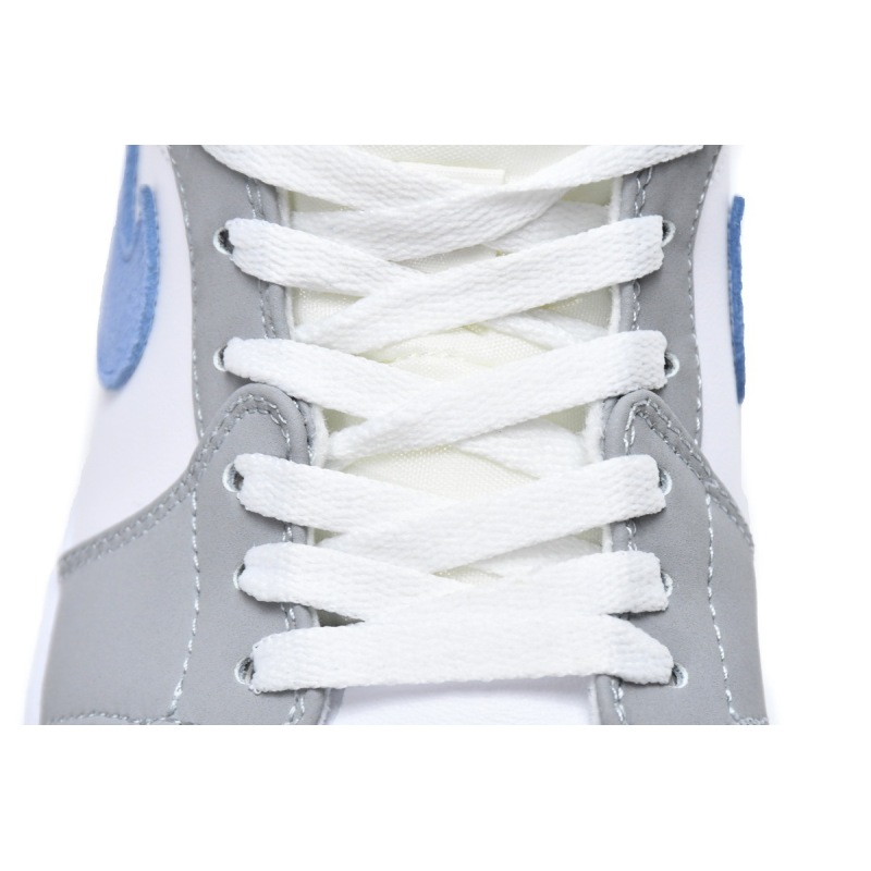 PK God Batch Air Jordan 1 Mid Wolf Grey Aluminum (W) BQ6472-105