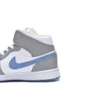 PK God Batch Air Jordan 1 Mid Wolf Grey Aluminum (W) BQ6472-105