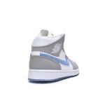 PK God Batch Air Jordan 1 Mid Wolf Grey Aluminum (W) BQ6472-105