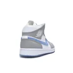 PK God Batch Air Jordan 1 Mid Wolf Grey Aluminum (W) BQ6472-105