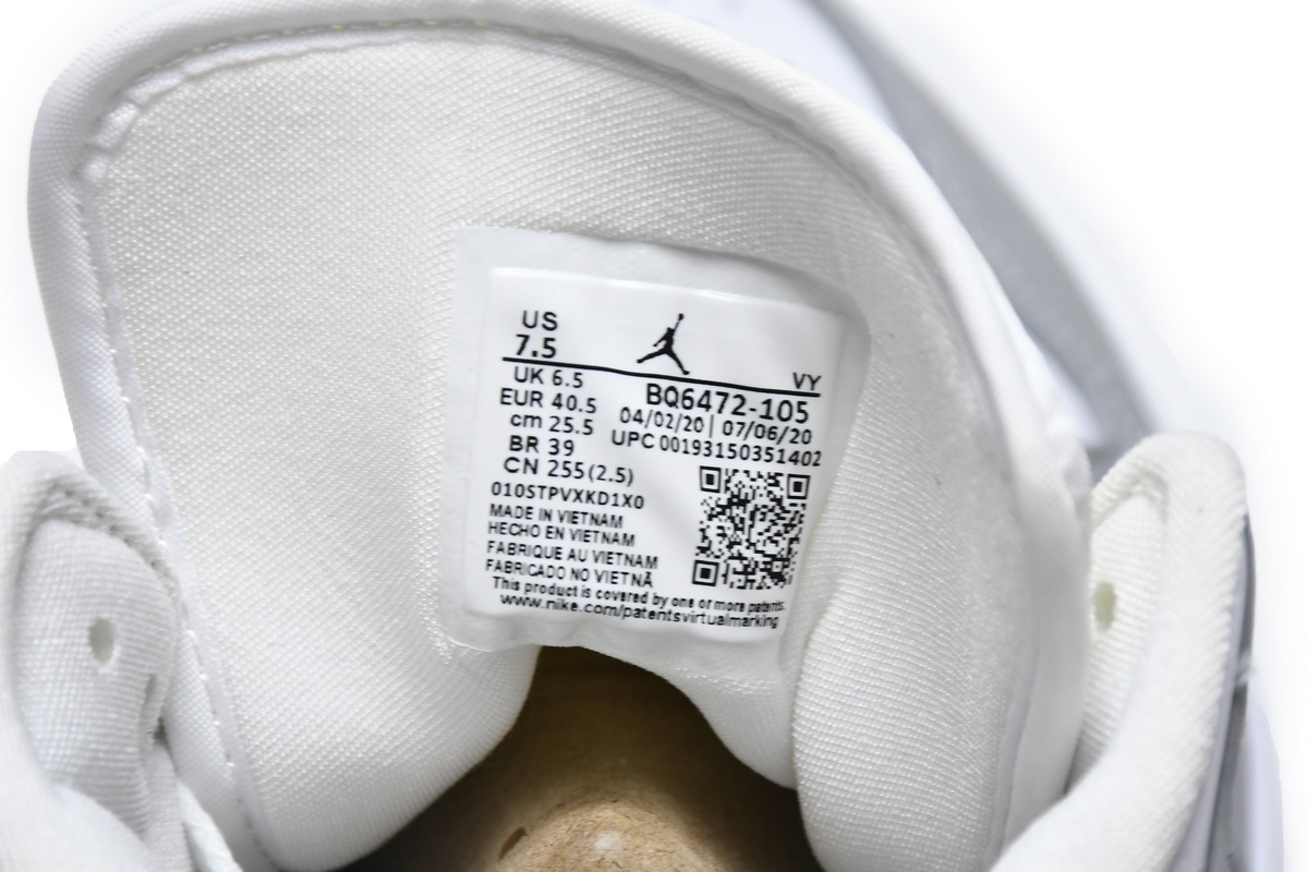 PK God Batch Air Jordan 1 Mid Wolf Grey Aluminum (W) BQ6472-105