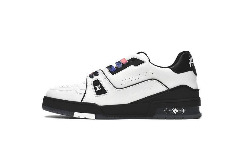 PK God Batch LOUIS VUITTON Trainer Black White 1A9ADA
